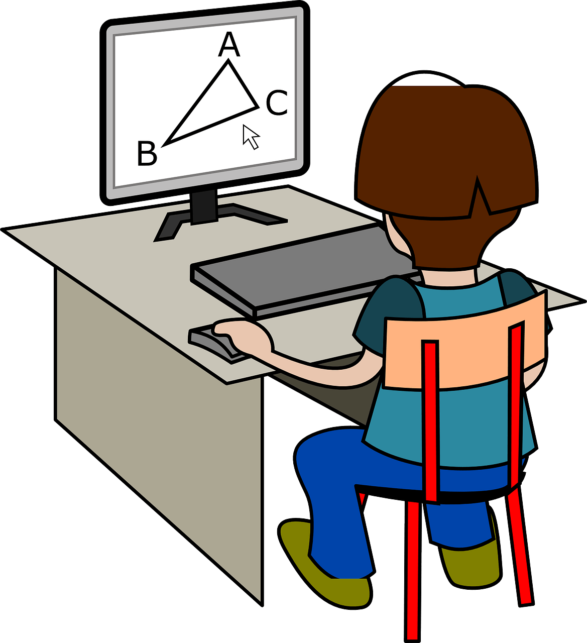 Testing animation. Компьютер иллюстрация. Компьютер рисунок. Ребенок за компьютером для детей. Компьютер мультяшный.