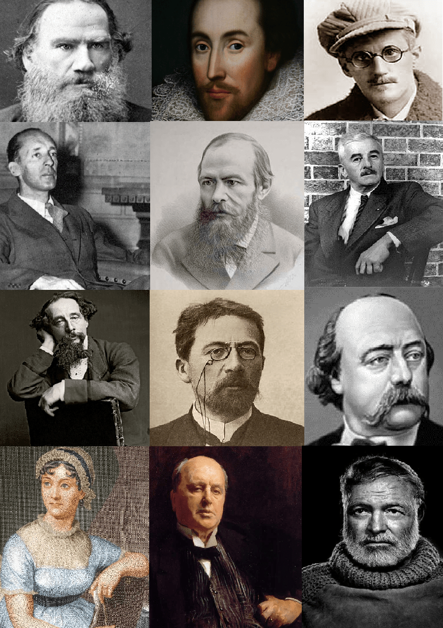 10 великих писателей